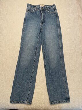 Sezane L'Iconique Droit Straight Leg Medium Wash Jeans